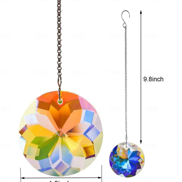 Suncatcher Crystal Sun Catcher Prism Crystal Hanging Pendant Lighting Pendant Rainbow Maker Window