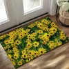 Sunflowers Doormat Kitchen Mat Floor Mat Non-Slip Area Rug Oil Proof Rug Indoor Outdoor Mat Bedroom Decor Bathroom Mat Entrance Rug Spring Summer
