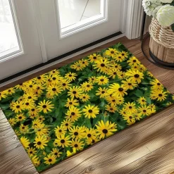 Sunflowers Doormat Kitchen Mat Floor Mat Non-Slip Area Rug Oil Proof Rug Indoor Outdoor Mat Bedroom Decor Bathroom Mat Entrance Rug Spring Summer
