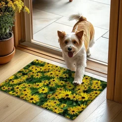 Sunflowers Doormat Kitchen Mat Floor Mat Non-Slip Area Rug Oil Proof Rug Indoor Outdoor Mat Bedroom Decor Bathroom Mat Entrance Rug Spring Summer
