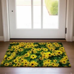 Sunflowers Doormat Kitchen Mat Floor Mat Non-Slip Area Rug Oil Proof Rug Indoor Outdoor Mat Bedroom Decor Bathroom Mat Entrance Rug Spring Summer