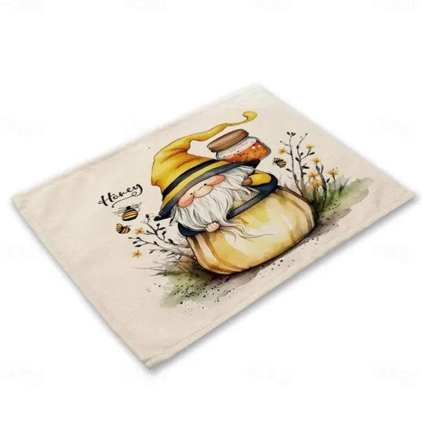 Sunflowers Placemats Heat Resistant Farmhouse Table Place Mat Stain Resistant Placemat, Placemat for Wedding Kitchen Dining Table Decoration Indoor Outdoor