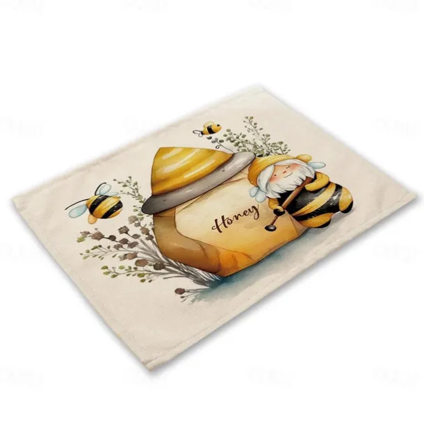 Sunflowers Placemats Heat Resistant Farmhouse Table Place Mat Stain Resistant Placemat, Placemat for Wedding Kitchen Dining Table Decoration Indoor Outdoor