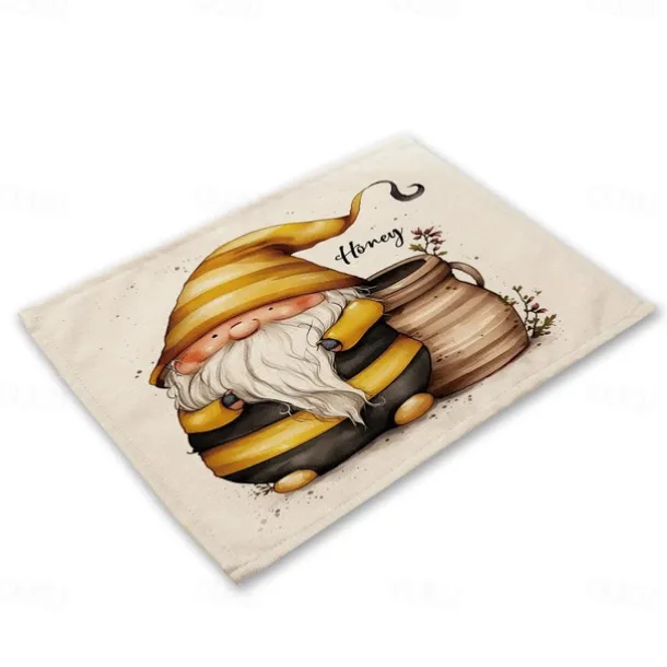 Sunflowers Placemats Heat Resistant Farmhouse Table Place Mat Stain Resistant Placemat, Placemat for Wedding Kitchen Dining Table Decoration Indoor Outdoor