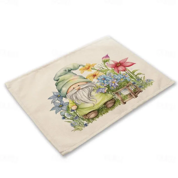 Sunflowers Placemats Heat Resistant Farmhouse Table Place Mat Stain Resistant Placemat, Placemat for Wedding Kitchen Dining Table Decoration Indoor Outdoor