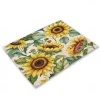 Sunflowers Placemats Heat Resistant Farmhouse Table Place Mat Stain Resistant Placemat, Placemat for Wedding Kitchen Dining Table Decoration Indoor Outdoor