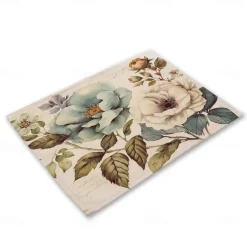 Sunflowers Placemats Heat Resistant Farmhouse Table Place Mat Stain Resistant Placemat, Placemat for Wedding Kitchen Dining Table Decoration Indoor Outdoor