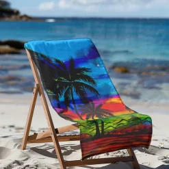 Sunshine and Beach Beach Towel Premium Quality Ultra Soft Absorbent Lightweight Durable Quick Drying Vibrant Design Perfect for Beach Pool Sunbathing Travel Summer Accessory Comfortable and Stylish