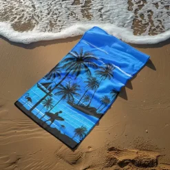Sunshine and Beach Beach Towel Premium Quality Ultra Soft Absorbent Lightweight Durable Quick Drying Vibrant Design Perfect for Beach Pool Sunbathing Travel Summer Accessory Comfortable and Stylish