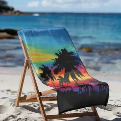 Sunshine and Beach Beach Towel Premium Quality Ultra Soft Absorbent Lightweight Durable Quick Drying Vibrant Design Perfect for Beach Pool Sunbathing Travel Summer Accessory Comfortable and Stylish