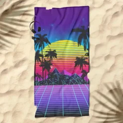 Sunshine and Beach Beach Towel Premium Quality Ultra Soft Absorbent Lightweight Durable Quick Drying Vibrant Design Perfect for Beach Pool Sunbathing Travel Summer Accessory Comfortable and Stylish