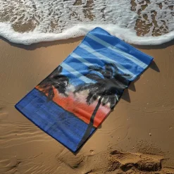 Sunshine and Beach Beach Towel Premium Quality Ultra Soft Absorbent Lightweight Durable Quick Drying Vibrant Design Perfect for Beach Pool Sunbathing Travel Summer Accessory Comfortable and Stylish
