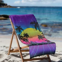 Sunshine and Beach Beach Towel Premium Quality Ultra Soft Absorbent Lightweight Durable Quick Drying Vibrant Design Perfect for Beach Pool Sunbathing Travel Summer Accessory Comfortable and Stylish