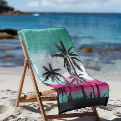 Sunshine and Beach Beach Towel Premium Quality Ultra Soft Absorbent Lightweight Durable Quick Drying Vibrant Design Perfect for Beach Pool Sunbathing Travel Summer Accessory Comfortable and Stylish