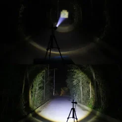 Super bright Rechargeable LED Flashlight With Tail USB Charging Head Zoomable waterproof Torch Portable light 3 Lighting modes Built-in battery