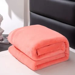 Super Soft Coral Fleece Blanket Light Weight Solid Pink Blue Faux Fur Mink Throw Sofa Cover Bedspread Flannel Blankets Fleece Blanket Sherpa Blanket