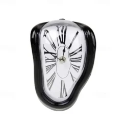 Surreal Melted Twisted Roman Numeral Wall Clocks Surrealism Style Clock Home Accessory Distorted Wall Watch Decor