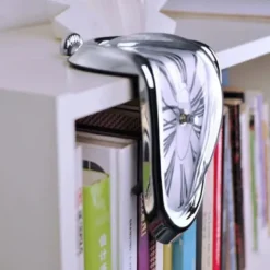 Surreal Melted Twisted Roman Numeral Wall Clocks Surrealism Style Clock Home Accessory Distorted Wall Watch Decor