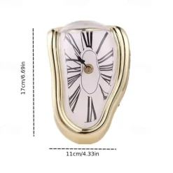 Surreal Melted Twisted Roman Numeral Wall Clocks Surrealism Style Clock Home Accessory Distorted Wall Watch Decor