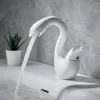 Swan Shaped Faucet Basin Mixer Tap Basin Faucet Single Handles Faucet Single Hole Bathroom Basin Faucet Mixer Tap Water Tap for Bathroom Kitchen