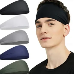 Sweat Sports Headbands for Men Women for Golf, Skiing,Tennis, Gym, Camping, Running, Cycling, Moisture Wicking Workout Headband