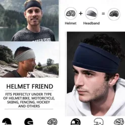 Sweat Sports Headbands for Men Women for Golf, Skiing,Tennis, Gym, Camping, Running, Cycling, Moisture Wicking Workout Headband