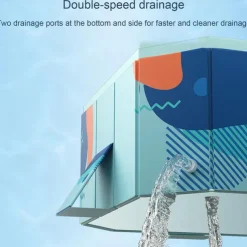 Swimming Pool for Large Dogs Foldable Ground Kids Puppy Outdoor Bathing Tubs for Camping Backyard Garden 160*120cm