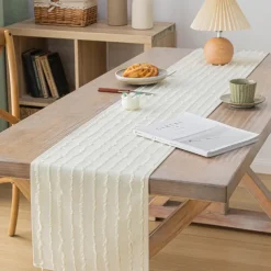 Table Runner Simple Table Runner Vertical Pattern Modern Dining Table Cloth TV Cabinet Coffee Tablecloth Dining Table Runner