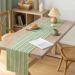 Table Runner Simple Table Runner Vertical Pattern Modern Dining Table Cloth TV Cabinet Coffee Tablecloth Dining Table Runner
