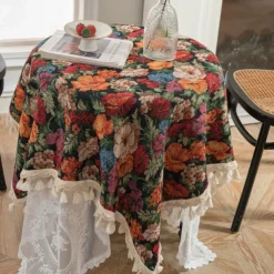Tablecloth Decorative and Durable Table Cover Ideal for Dining and Kitchen Tables Perfect for Everyday Use or Special Occasions