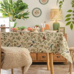 Tablecloth Decorative and Durable Table Cover Ideal for Dining and Kitchen Tables Perfect for Everyday Use or Special Occasions