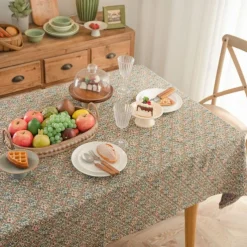 Tablecloth Decorative and Durable Table Cover Ideal for Dining and Kitchen Tables Perfect for Everyday Use or Special Occasions
