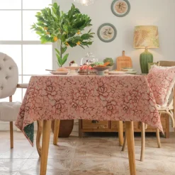 Tablecloth Decorative and Durable Table Cover Ideal for Dining and Kitchen Tables Perfect for Everyday Use or Special Occasions