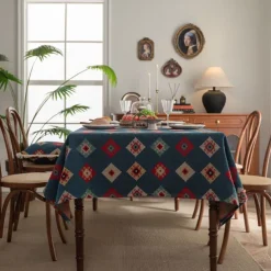 Tablecloth Decorative and Durable Table Cover Ideal for Dining and Kitchen Tables Perfect for Everyday Use or Special Occasions