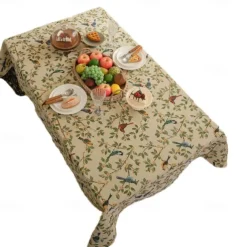 Tablecloth Decorative and Durable Table Cover Ideal for Dining and Kitchen Tables Perfect for Everyday Use or Special Occasions