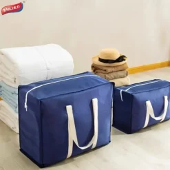 TAILI Extra Large Moving Bags, Silver Heavy Duty Totes For Storage, Wrap Around Handles, Storage Bags for Space Saving, Alternative to Moving Boxes