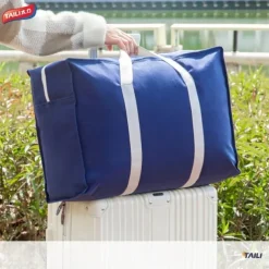 TAILI Extra Large Moving Bags, Silver Heavy Duty Totes For Storage, Wrap Around Handles, Storage Bags for Space Saving, Alternative to Moving Boxes