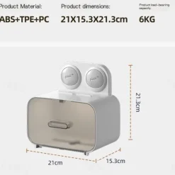 TAILI No Drilling Suction Toilet Paper Dispenser, Paper Towel Dispenser, Toilet Cover Cat Proof, for Bathroom Pantry and RV Kitchen