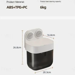 TAILI No Drilling Suction Toilet Paper Holder, Easy Eo Install Tissue Roll Holder, Holds Strong and Steady, Wall Mount Tissue Holder with Shelf, for Bathroom Pantry and RV Kitchen