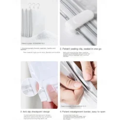 TAILI 1pcs Hanging Vacuum Storage Sealer Bags Space Saver Bag for Clothing, Suits and Jackets, Closet Organizers, Travel