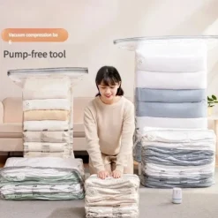 TAILI Vacuum Storage Bags, Jumbo Cube, Extra Large Vacuum Seal Bags for Clothing, Comforters, Blankets, Bedding, Closet Organization Space Saving