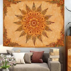 Tapestry Banners Wall Hangings Sun Retro Vintage Boho Bedroom Living Room Dorm Decorations Wall Door Background