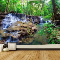 Tapestry Blanket Wall Hangings Forest 3D Bedroom Living Room Dorm Decorations Wall Door Background