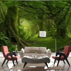 Tapestry Blanket Wall Hangings Forest 3D Bedroom Living Room Dorm Decorations Wall Door Background