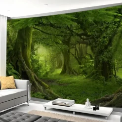 Tapestry Blanket Wall Hangings Forest 3D Bedroom Living Room Dorm Decorations Wall Door Background