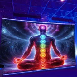 Tapestry Blanket Wall Hangings Seven Chakra Yoga Meditation Ethnic Colorful Bedroom Living Room Dorm Decorations Wall Door Background