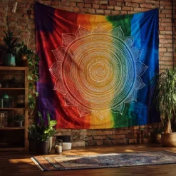 Tapestry Blanket Wall Hangings Seven Chakra Yoga Meditation Sports Bedroom Living Room Dorm Decorations Wall Door Background