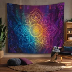 Tapestry Blanket Wall Hangings Seven Chakra Yoga Meditation Sports Bedroom Living Room Dorm Decorations Wall Door Background