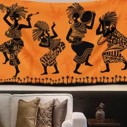 Tapestry Wall Hangings KoKopelli Ethnic Rustic Bedroom Living Room Dorm Decorations Wall Door Background