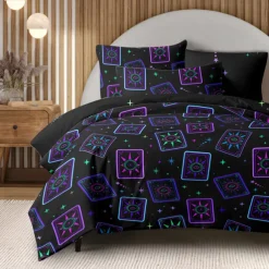 Tarot Card Duvet Cover 100% Cotton Full Size Bedding Set Bed Sets Quilt Cover Soft Lightweight Comforter Cover with 2 Pillowcases for All Season
